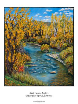 Yampa river in the fall print
