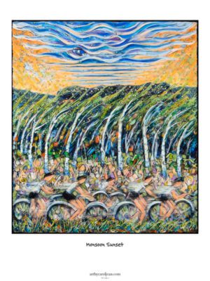 Colorado bike race print