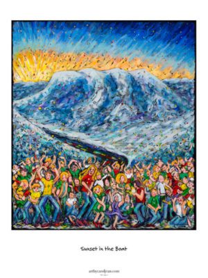 Dancing in the Colorado sunset print