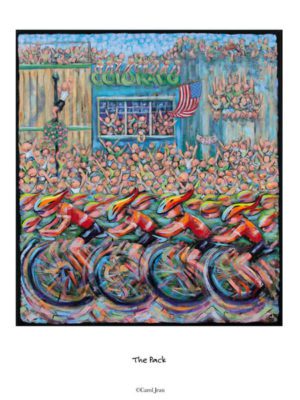 Bike race through Steamboat Springs print